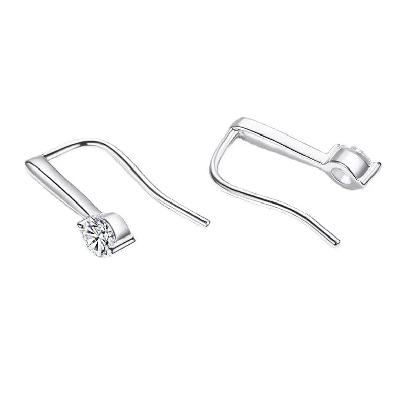 Moissanite Earrings – 925 Sterling Silver Fashion Jewelry for Women