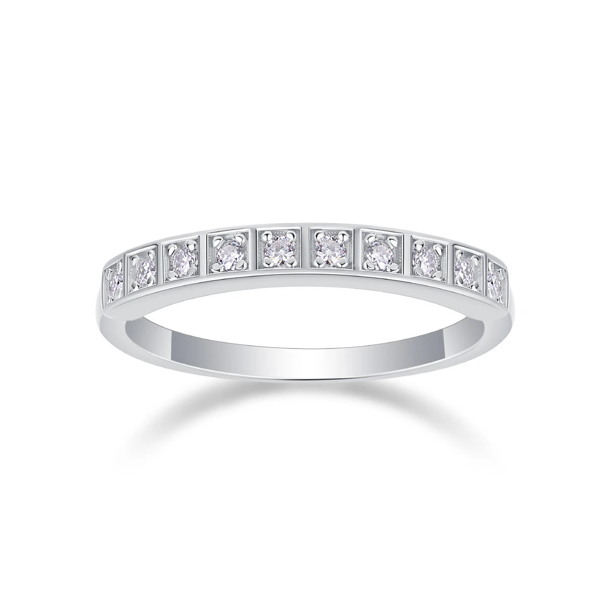 10 Pcs Small Moissanite Wedding Engagement Ring – S925 Silver Women’s Jewelry