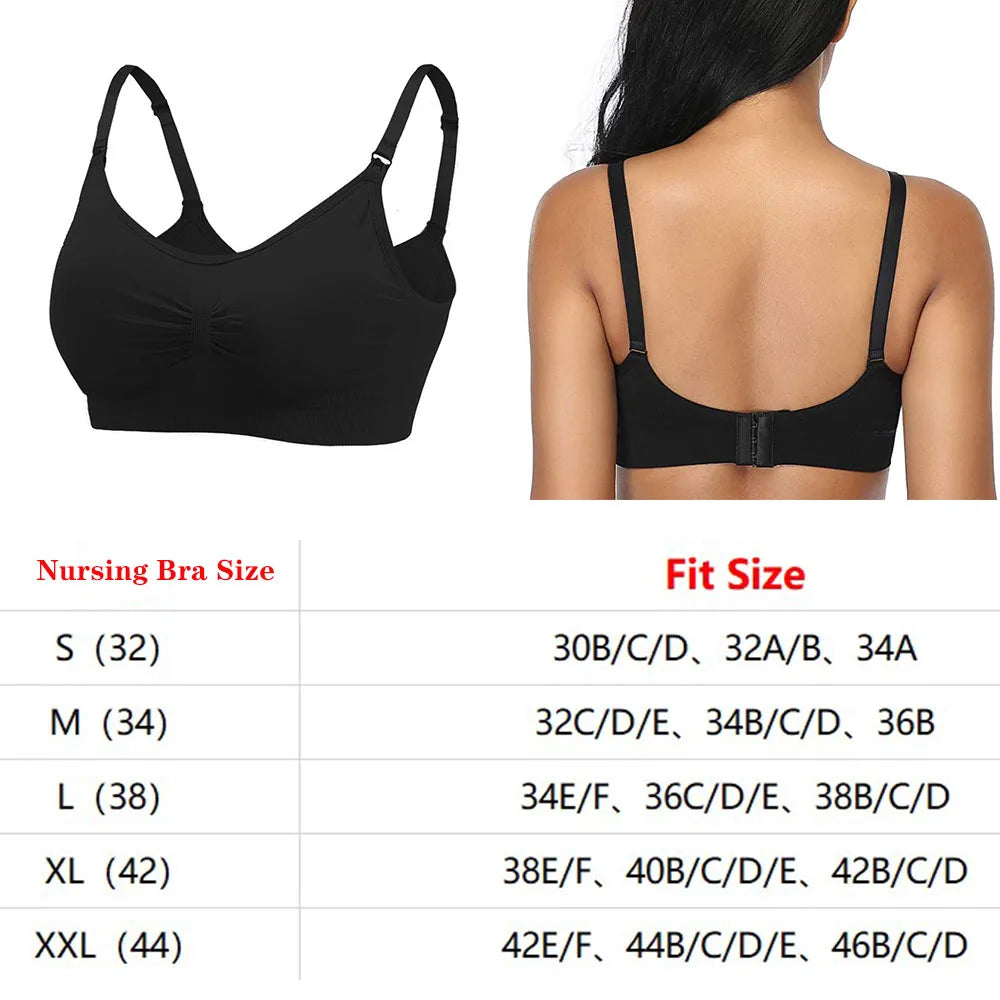 1/3pcs Wirefree Maternity Nursing Bras β Breathable Breastfeeding Bra for Pregnant Women