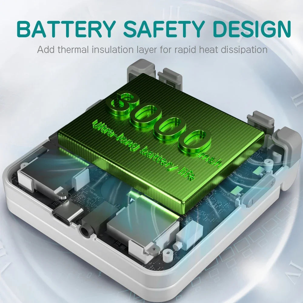 MIYOO Flip V2 Handheld Game Console – 3.5'' IPS Screen, Linux System, Onion OS, Free Storage Bag | Ultimate Retro Gaming Gift