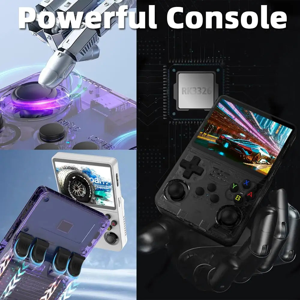 R36S Retro Handheld Game Console – 3.5” IPS Screen, 20,000+ Classic Games, ArkOS 2.0, Portable Video Player (64GB/128GB)