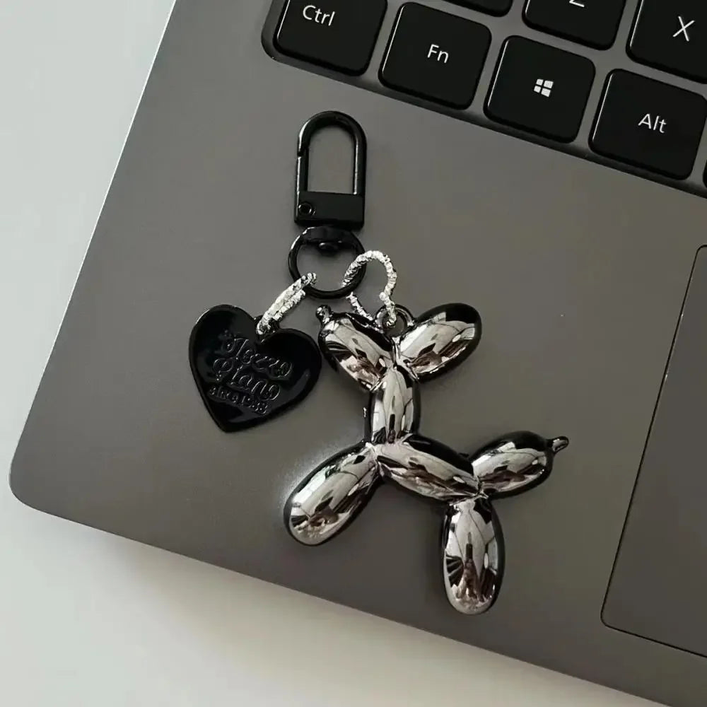Y2K Balloon Dog Keychain – Punk Style Fashion Bag & Car Pendant