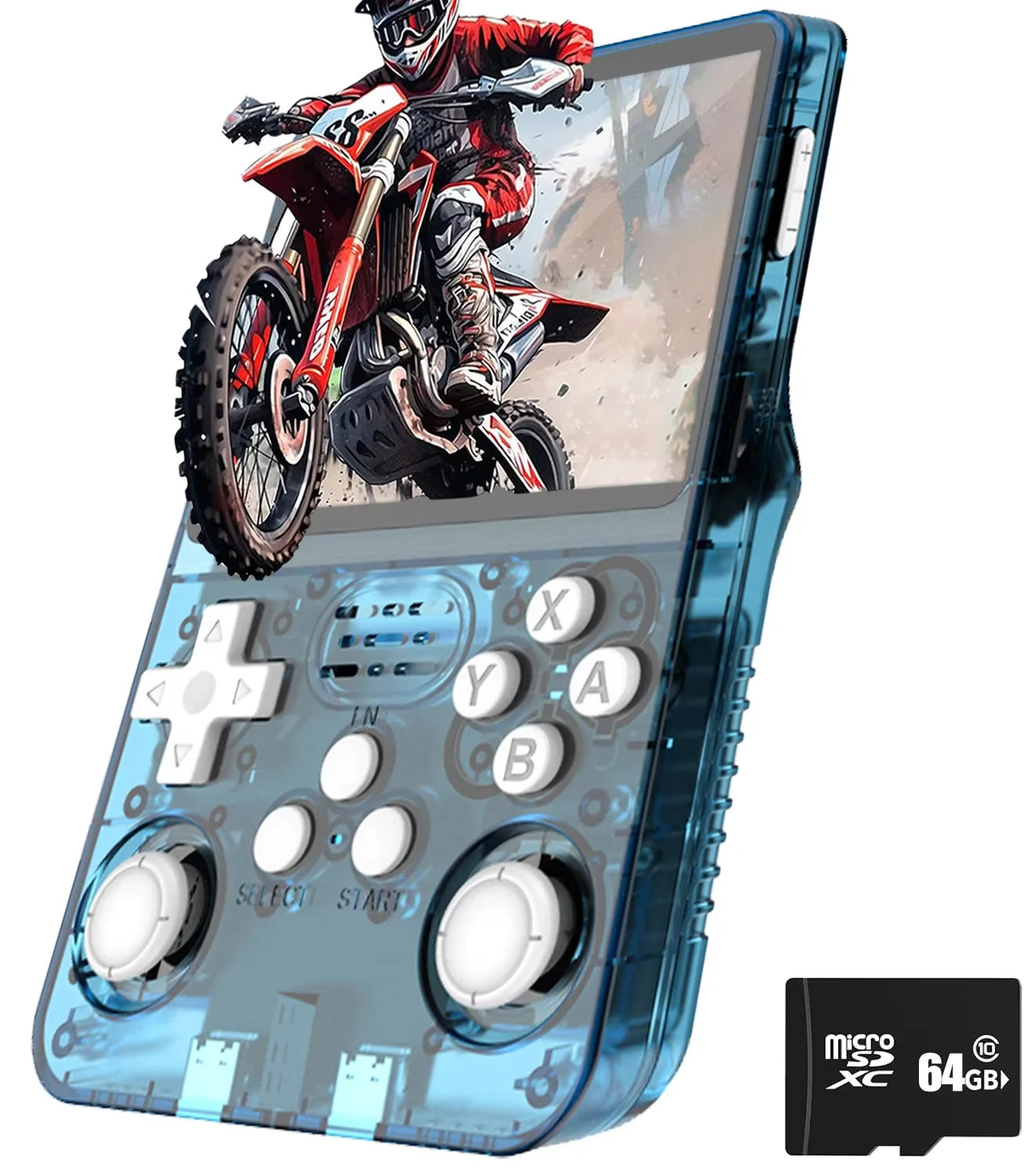 R36S Retro Handheld Game Console – 3.5” IPS Screen, 20,000+ Classic Games, ArkOS 2.0, Portable Video Player (64GB/128GB)