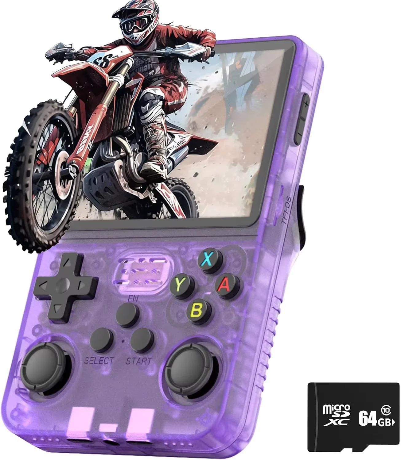 R36S Retro Handheld Game Console – 3.5” IPS Screen, 20,000+ Classic Games, ArkOS 2.0, Portable Video Player (64GB/128GB)