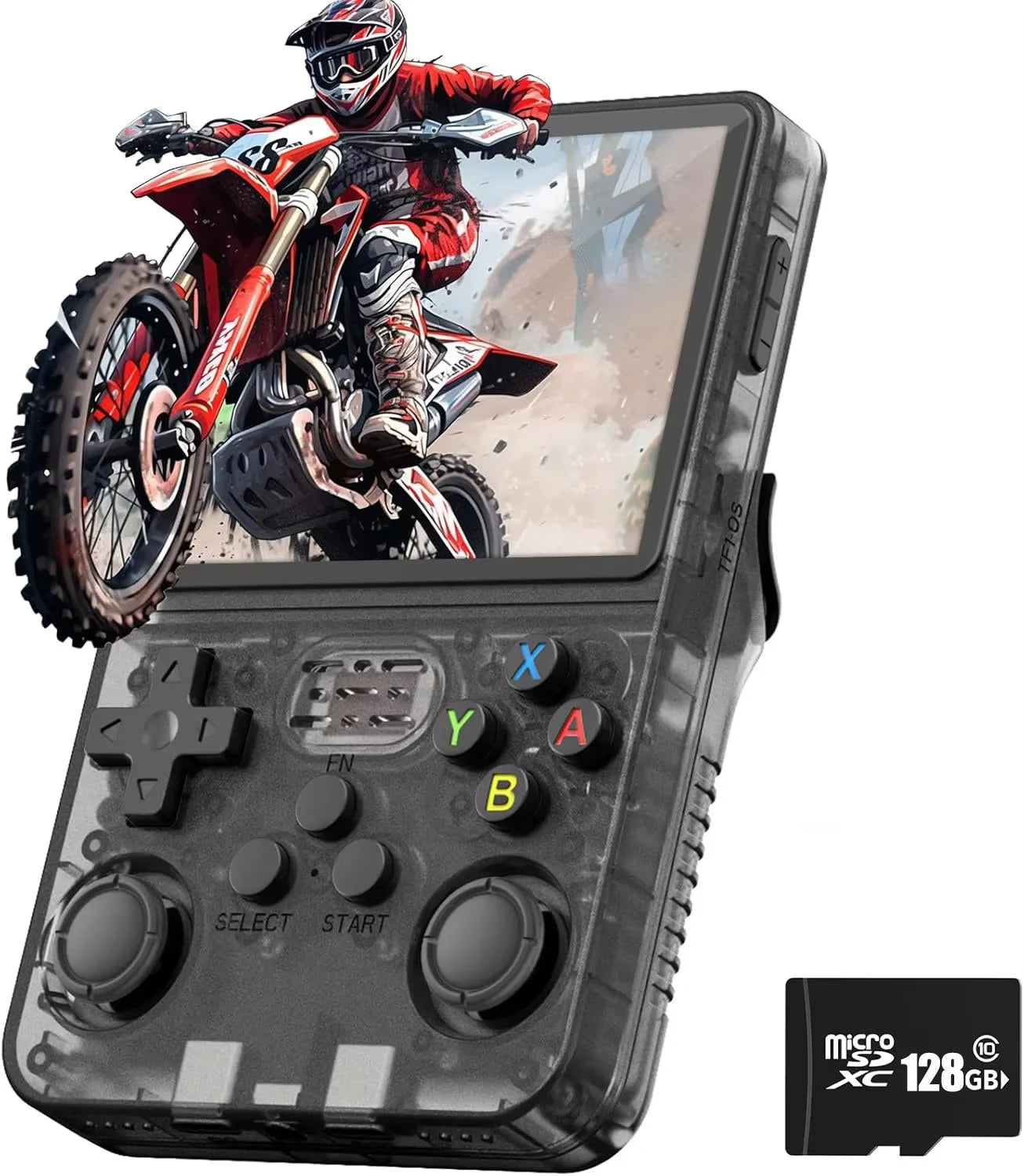 R36S Retro Handheld Game Console – 3.5” IPS Screen, 20,000+ Classic Games, ArkOS 2.0, Portable Video Player (64GB/128GB)