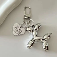 Y2K Balloon Dog Keychain – Punk Style Fashion Bag & Car Pendant