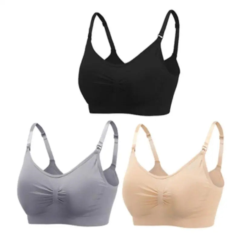1/3pcs Wirefree Maternity Nursing Bras β Breathable Breastfeeding Bra for Pregnant Women