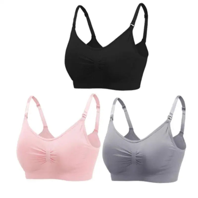 1/3pcs Wirefree Maternity Nursing Bras β Breathable Breastfeeding Bra for Pregnant Women