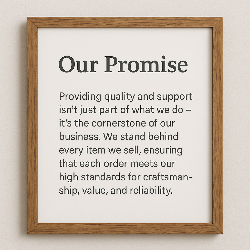 Our Promise: Quality, Care, and Support You Can Count On