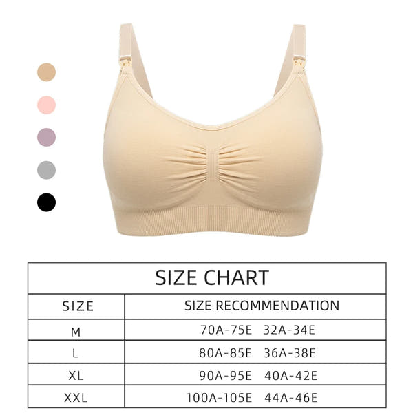 Plus Size Nursing Bra Breathable Seamless For Breastfeeding
