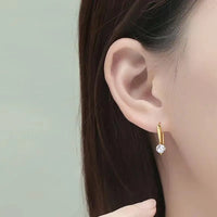 Moissanite Earrings – 925 Sterling Silver Fashion Jewelry for Women