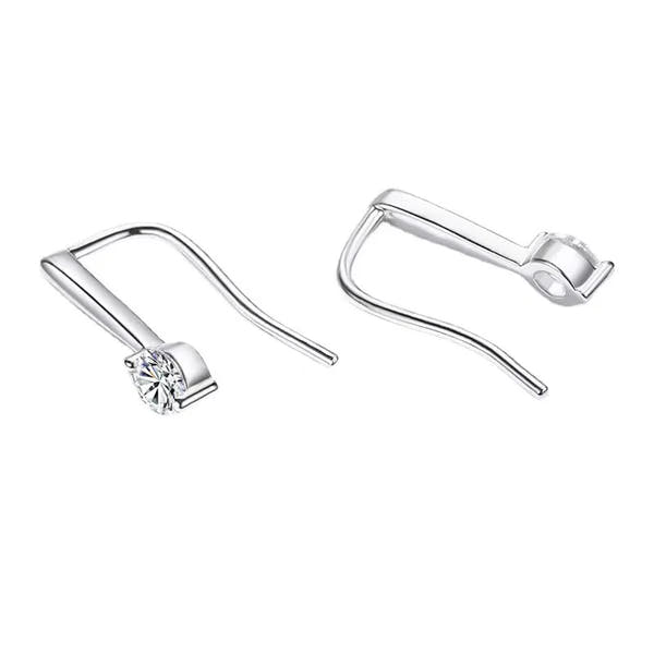 Moissanite Earrings – 925 Sterling Silver Fashion Jewelry for Women