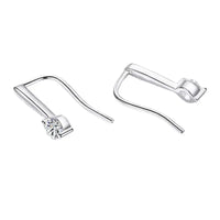 Moissanite Earrings – 925 Sterling Silver Fashion Jewelry for Women