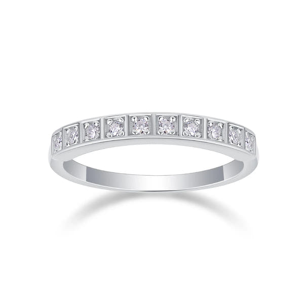 10 Pcs Small Moissanite Wedding Engagement Ring – S925 Silver Women’s Jewelry