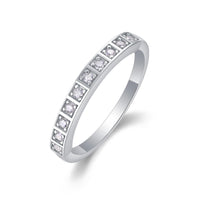 10 Pcs Small Moissanite Wedding Engagement Ring – S925 Silver Women’s Jewelry