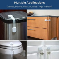 Baby Safety Lock Kit Cabinet Drawer Latches With Adhesive