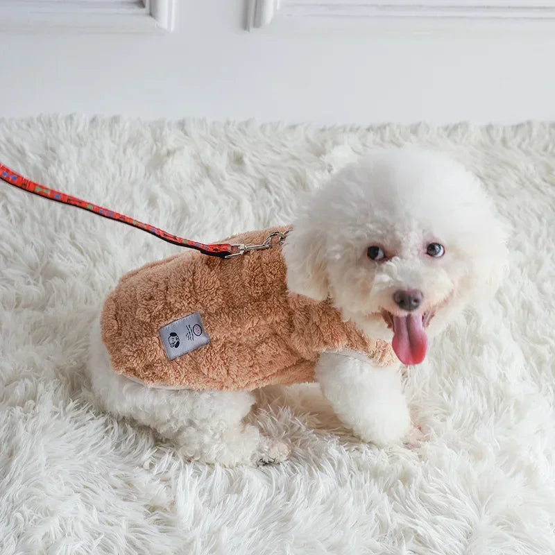 Soft Fleece Dog Sweater – Winter Warmth for Small Pets