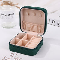 PU Leather Jewelry Mini Storage Box – Travel & Home Organizer for Rings, Earrings, Bracelets & Necklaces