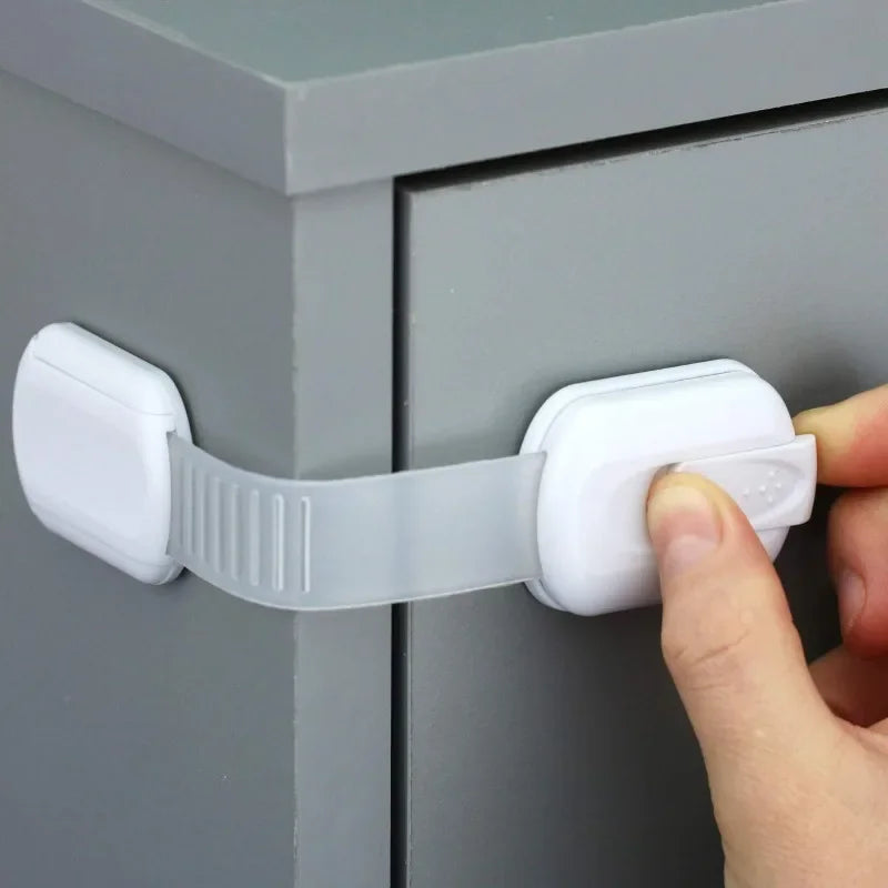Baby Safety Lock Kit Cabinet Drawer Latches With Adhesive