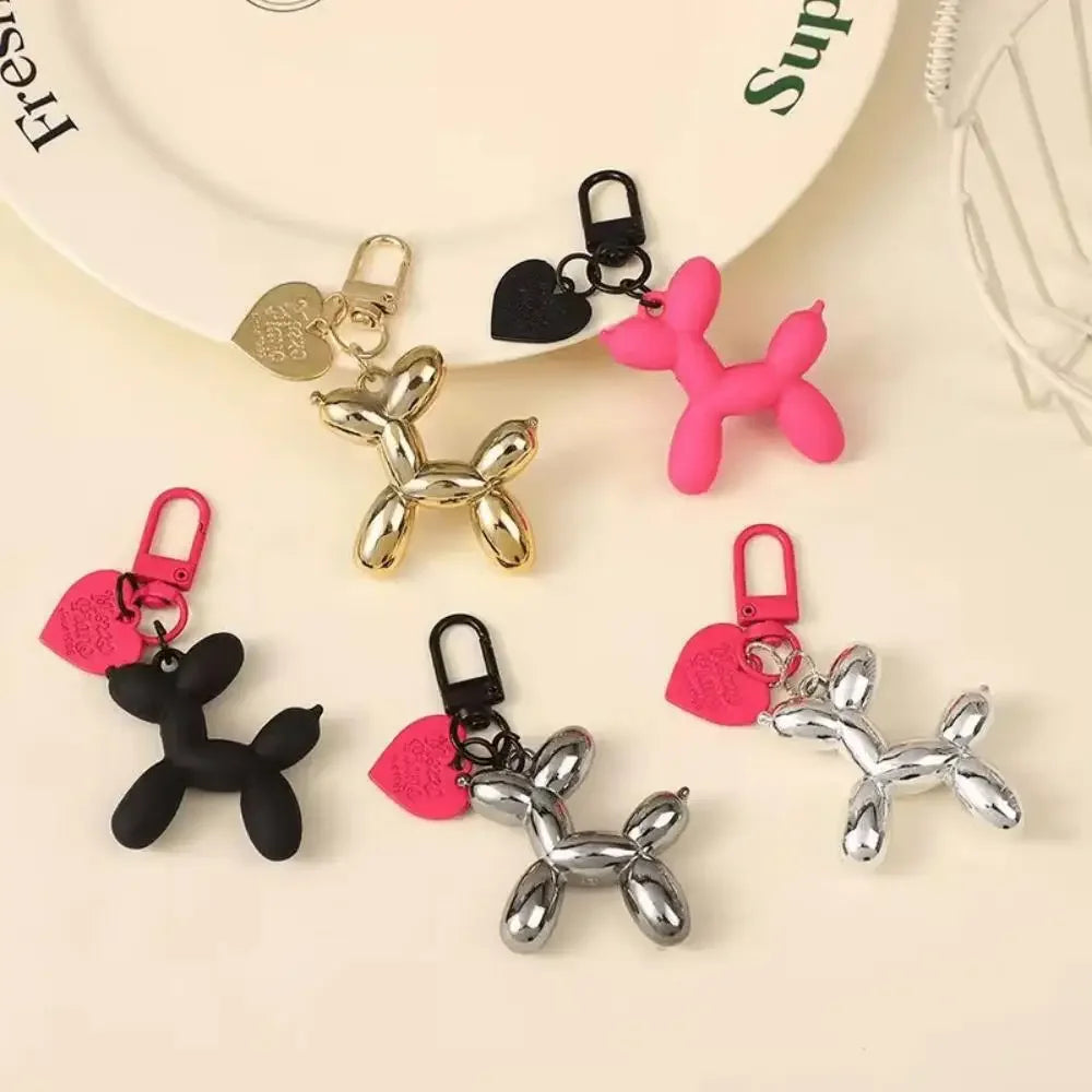 Y2K Balloon Dog Keychain – Punk Style Fashion Bag & Car Pendant