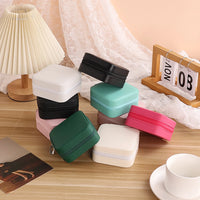 PU Leather Jewelry Mini Storage Box – Travel & Home Organizer for Rings, Earrings, Bracelets & Necklaces