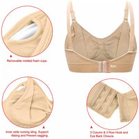 1/3pcs Wirefree Maternity Nursing Bras – Breathable Breastfeeding Bra for Pregnant Women