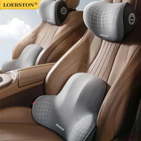 Memory Foam Car Neck Cushion & Lumbar Support Pillow – Universal Car Seat Comfort Accessories