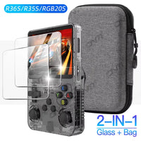 Tempered Glass Screen Protector And EVA Carry Case For R36S