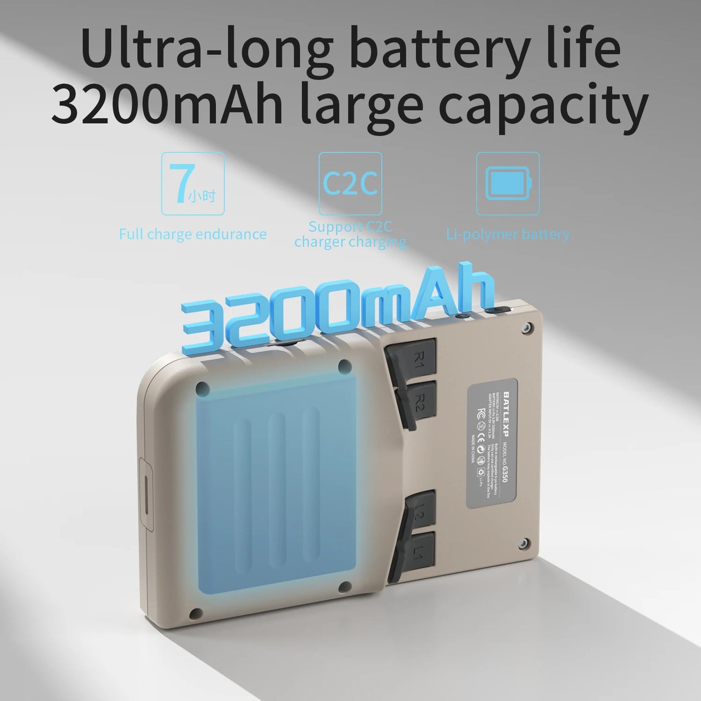 BATLEXP G350 Linux Game Console 3.5 Inch IPS Dual Joystick