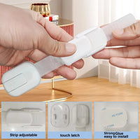 Baby Safety Lock Kit Cabinet Drawer Latches With Adhesive