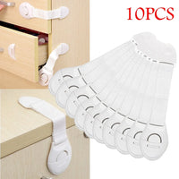 10 Pieces Child Safety Drawer Cabinet Locks Baby Proof