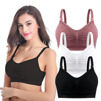 Breathable Maternity Nursing Bras 3 Pack Wireless Seamless
