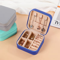 PU Leather Jewelry Mini Storage Box – Travel & Home Organizer for Rings, Earrings, Bracelets & Necklaces