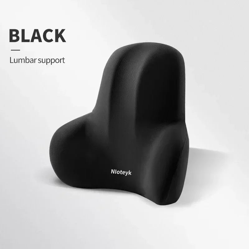 Memory Foam Car Neck Cushion & Lumbar Support Pillow – Universal Car Seat Comfort Accessories