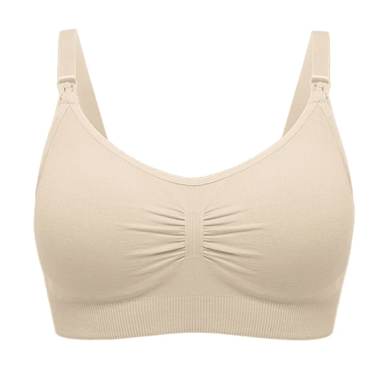 Plus Size Nursing Bra Breathable Seamless For Breastfeeding