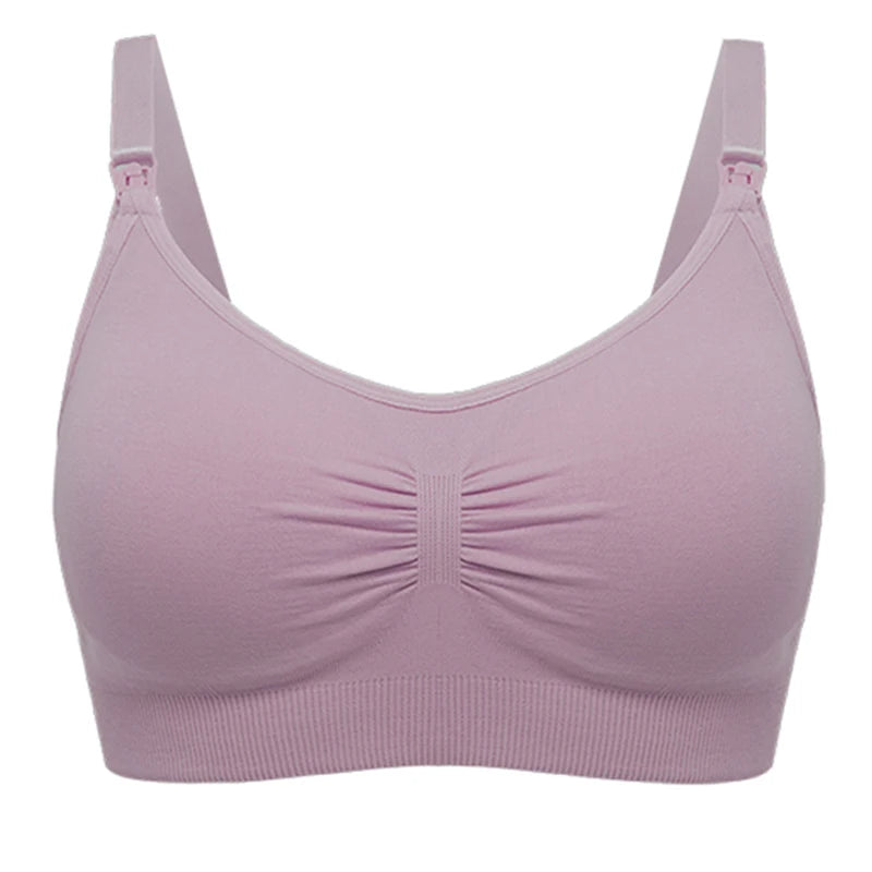 Plus Size Nursing Bra Breathable Seamless For Breastfeeding