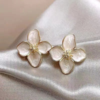 ZAKOL Flower Earrings – Korean Fashion Crystal Zircon Party Accessories for Women