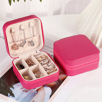 PU Leather Jewelry Mini Storage Box – Travel & Home Organizer for Rings, Earrings, Bracelets & Necklaces