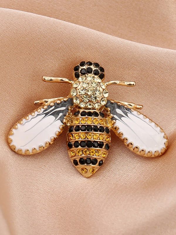 Women’s Fashion Pearl & Crystal Bee Brooch Pin – Trendy Personalized Jewelry Gift (Multiple Variants)