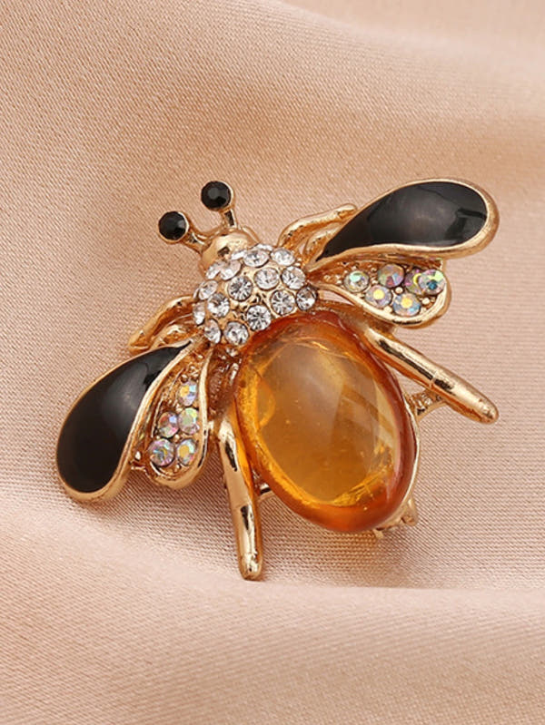 Women’s Fashion Pearl & Crystal Bee Brooch Pin – Trendy Personalized Jewelry Gift (Multiple Variants)