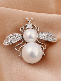 Women’s Fashion Pearl & Crystal Bee Brooch Pin – Trendy Personalized Jewelry Gift (Multiple Variants)