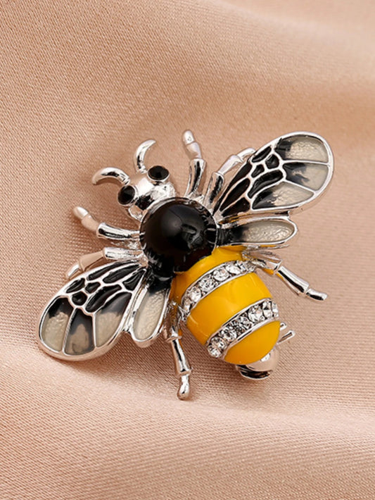 Women’s Fashion Pearl & Crystal Bee Brooch Pin – Trendy Personalized Jewelry Gift (Multiple Variants)