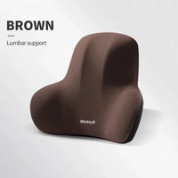 Memory Foam Car Neck Cushion & Lumbar Support Pillow – Universal Car Seat Comfort Accessories