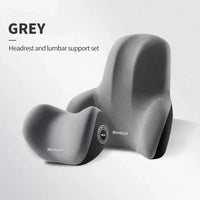 Memory Foam Car Neck Cushion & Lumbar Support Pillow – Universal Car Seat Comfort Accessories
