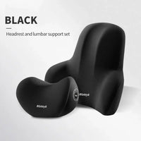 Memory Foam Car Neck Cushion & Lumbar Support Pillow – Universal Car Seat Comfort Accessories