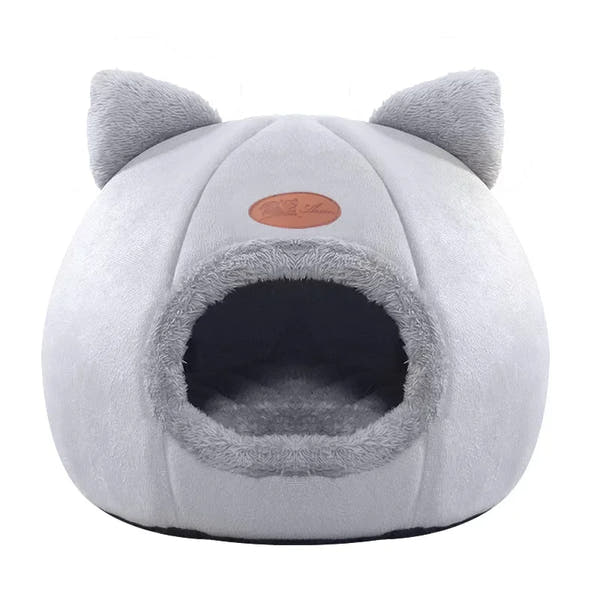 Cozy Cat & Small Dog Bed – Deep Sleep Winter Cave Tent | Soft Indoor Pet House Nest for Cats & Puppies
