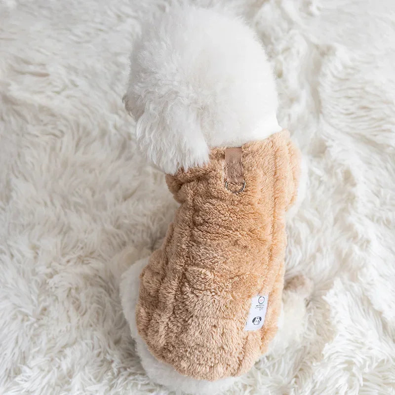 Soft Fleece Dog Sweater – Winter Warmth for Small Pets