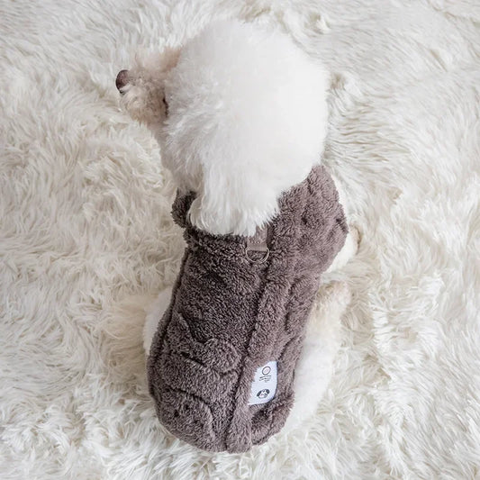 Soft Fleece Dog Sweater – Winter Warmth for Small Pets