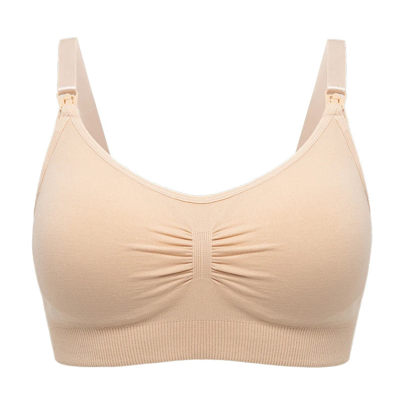 Plus Size Nursing Bra Breathable Seamless For Breastfeeding