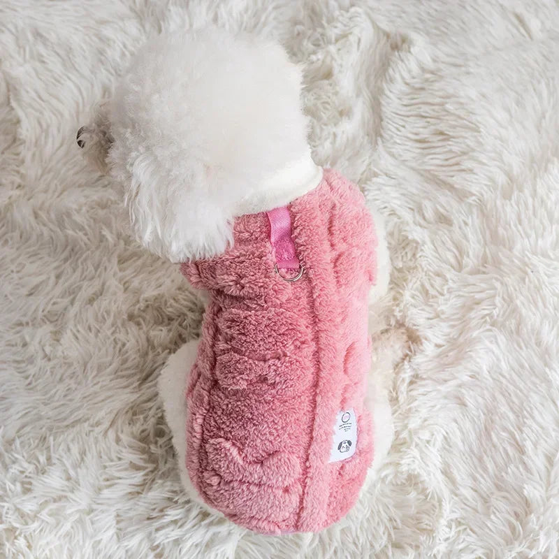 Soft Fleece Dog Sweater – Winter Warmth for Small Pets